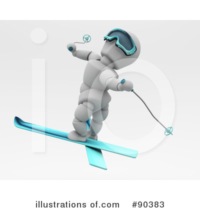 Skiing Clipart #90383 by KJ Pargeter