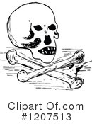 Skull And Crossbones Clipart #1207513 by Prawny Vintage