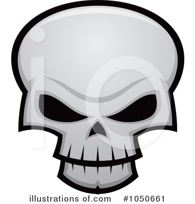Royalty-Free (RF) Skull Clipart Illustration by John Schwegel - Stock Sample #1050661