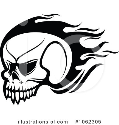 Royalty-Free (RF) Skull Clipart Illustration by Vector Tradition SM - Stock Sample #1062305