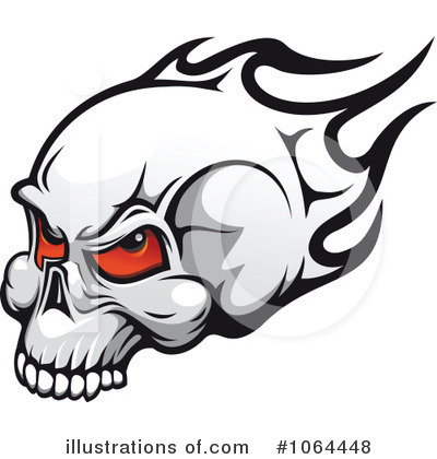 Royalty-Free (RF) Skull Clipart Illustration by Vector Tradition SM - Stock Sample #1064448
