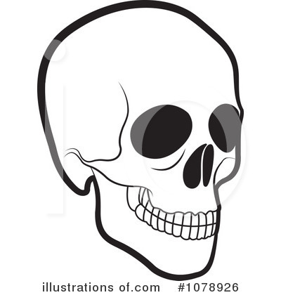 Skull Clipart #1078926 by Lal Perera