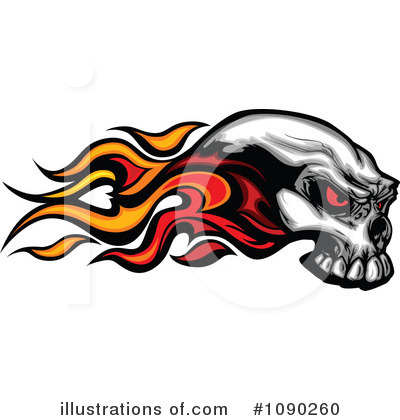Royalty-Free (RF) Skull Clipart Illustration by Chromaco - Stock Sample #1090260