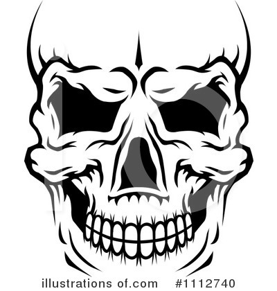 Royalty-Free (RF) Skull Clipart Illustration by Vector Tradition SM - Stock Sample #1112740