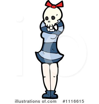 Royalty-Free (RF) Skull Clipart Illustration by lineartestpilot - Stock Sample #1116615