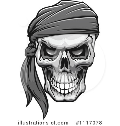 Royalty-Free (RF) Skull Clipart Illustration by Vector Tradition SM - Stock Sample #1117078