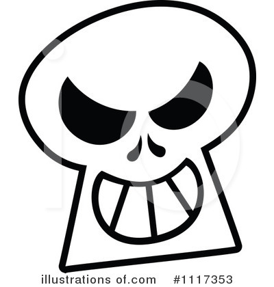 Royalty-Free (RF) Skull Clipart Illustration by Zooco - Stock Sample #1117353