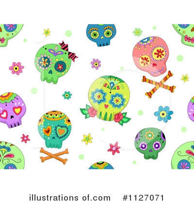 Sugar Skull Clipart #1127071 by BNP Design Studio