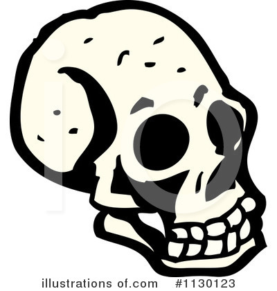 Royalty-Free (RF) Skull Clipart Illustration by lineartestpilot - Stock Sample #1130123