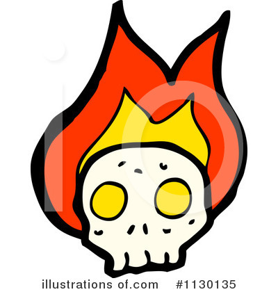 Royalty-Free (RF) Skull Clipart Illustration by lineartestpilot - Stock Sample #1130135