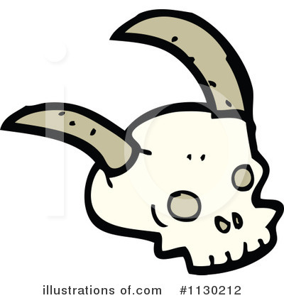 Royalty-Free (RF) Skull Clipart Illustration by lineartestpilot - Stock Sample #1130212