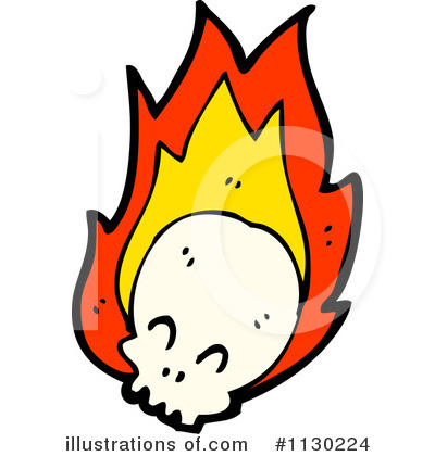 Royalty-Free (RF) Skull Clipart Illustration by lineartestpilot - Stock Sample #1130224