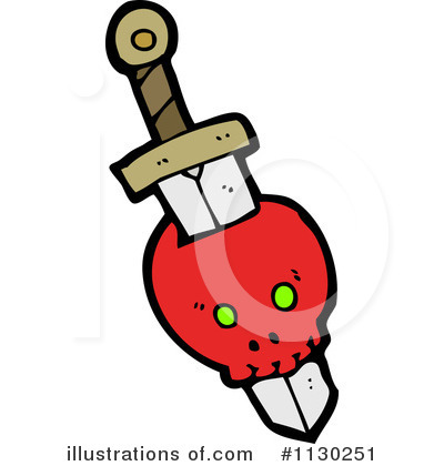 Royalty-Free (RF) Skull Clipart Illustration by lineartestpilot - Stock Sample #1130251