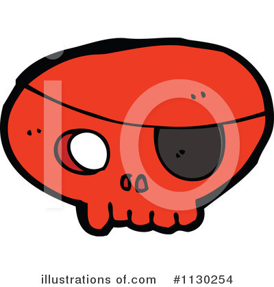 Royalty-Free (RF) Skull Clipart Illustration by lineartestpilot - Stock Sample #1130254