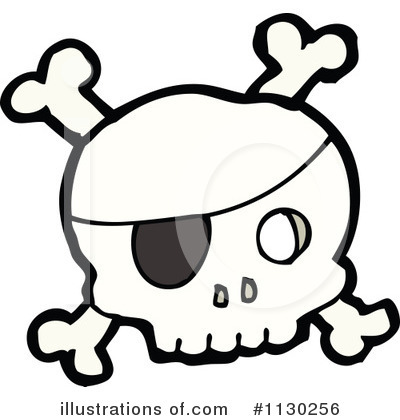 Royalty-Free (RF) Skull Clipart Illustration by lineartestpilot - Stock Sample #1130256