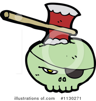 Royalty-Free (RF) Skull Clipart Illustration by lineartestpilot - Stock Sample #1130271