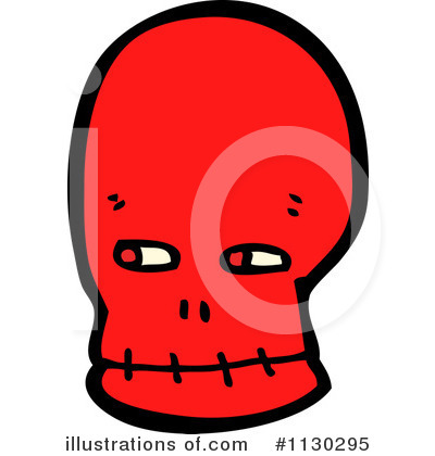 Royalty-Free (RF) Skull Clipart Illustration by lineartestpilot - Stock Sample #1130295
