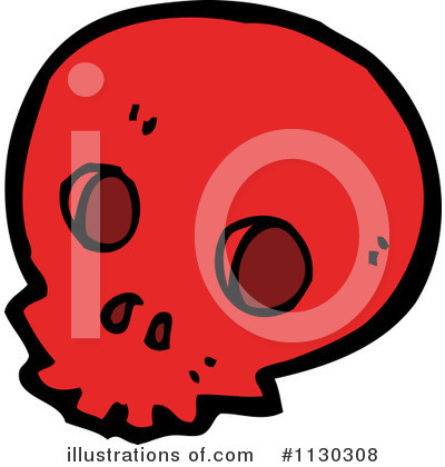 Royalty-Free (RF) Skull Clipart Illustration by lineartestpilot - Stock Sample #1130308