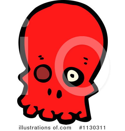 Royalty-Free (RF) Skull Clipart Illustration by lineartestpilot - Stock Sample #1130311