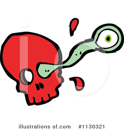 Royalty-Free (RF) Skull Clipart Illustration by lineartestpilot - Stock Sample #1130321