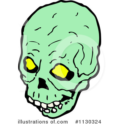 Royalty-Free (RF) Skull Clipart Illustration by lineartestpilot - Stock Sample #1130324