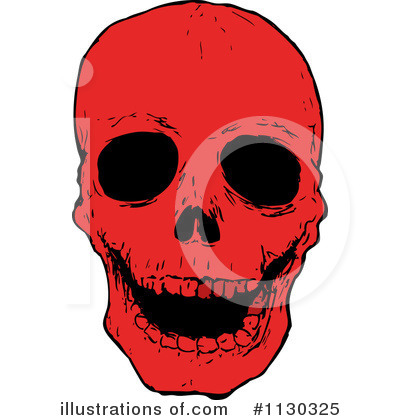 Royalty-Free (RF) Skull Clipart Illustration by lineartestpilot - Stock Sample #1130325