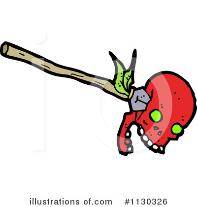 Royalty-Free (RF) Skull Clipart Illustration by lineartestpilot - Stock Sample #1130326