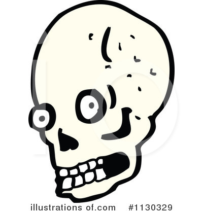 Royalty-Free (RF) Skull Clipart Illustration by lineartestpilot - Stock Sample #1130329