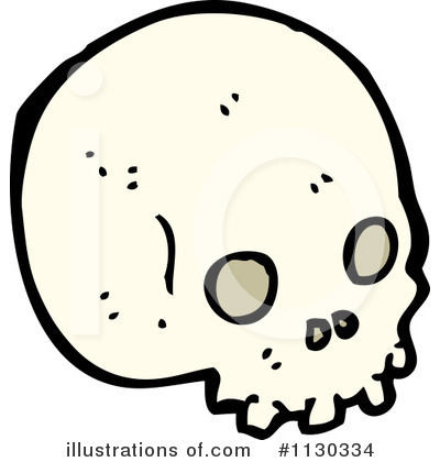 Royalty-Free (RF) Skull Clipart Illustration by lineartestpilot - Stock Sample #1130334