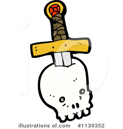 Royalty-Free (RF) Skull Clipart Illustration by lineartestpilot - Stock Sample #1130352