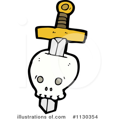 Royalty-Free (RF) Skull Clipart Illustration by lineartestpilot - Stock Sample #1130354