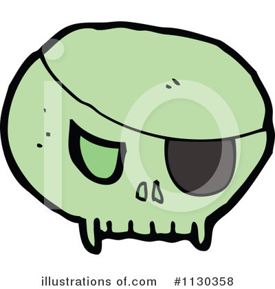 Royalty-Free (RF) Skull Clipart Illustration by lineartestpilot - Stock Sample #1130358