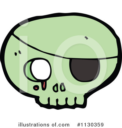 Royalty-Free (RF) Skull Clipart Illustration by lineartestpilot - Stock Sample #1130359