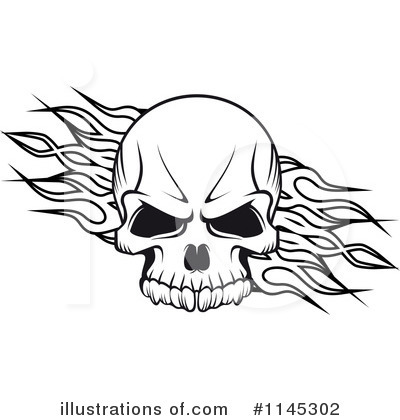 Royalty-Free (RF) Skull Clipart Illustration by Vector Tradition SM - Stock Sample #1145302