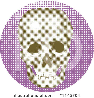 Royalty-Free (RF) Skull Clipart Illustration by patrimonio - Stock Sample #1145704