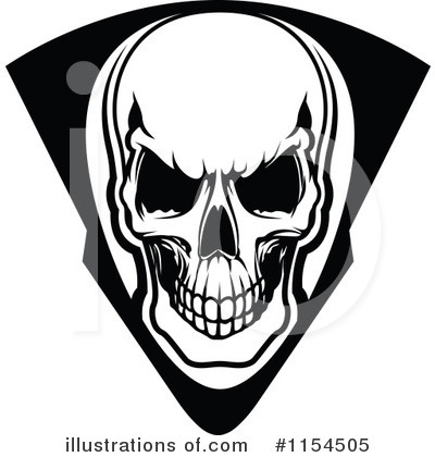 Royalty-Free (RF) Skull Clipart Illustration by Vector Tradition SM - Stock Sample #1154505