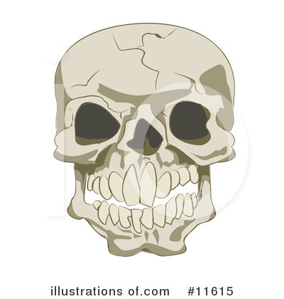 Royalty-Free (RF) Skull Clipart Illustration by AtStockIllustration - Stock Sample #11615