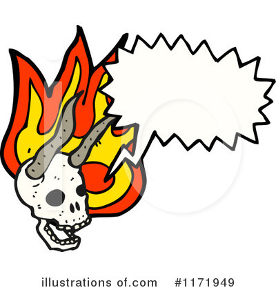 Royalty-Free (RF) Skull Clipart Illustration by lineartestpilot - Stock Sample #1171949