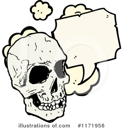 Royalty-Free (RF) Skull Clipart Illustration by lineartestpilot - Stock Sample #1171956
