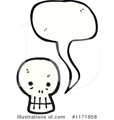 Royalty-Free (RF) Skull Clipart Illustration by lineartestpilot - Stock Sample #1171958