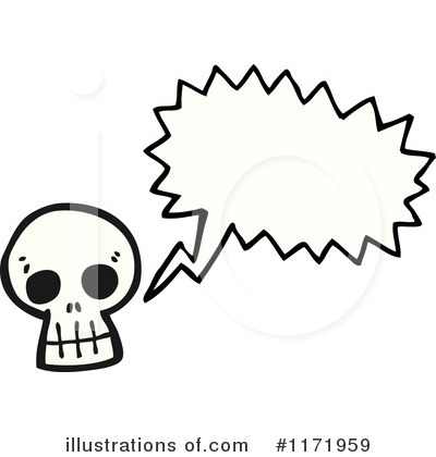 Royalty-Free (RF) Skull Clipart Illustration by lineartestpilot - Stock Sample #1171959