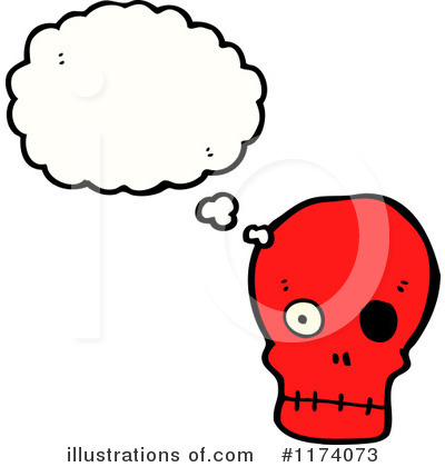 Royalty-Free (RF) Skull Clipart Illustration by lineartestpilot - Stock Sample #1174073