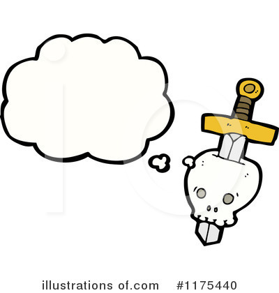 Royalty-Free (RF) Skull Clipart Illustration by lineartestpilot - Stock Sample #1175440
