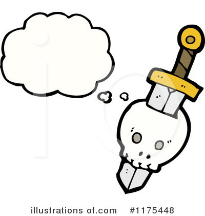 Royalty-Free (RF) Skull Clipart Illustration by lineartestpilot - Stock Sample #1175448