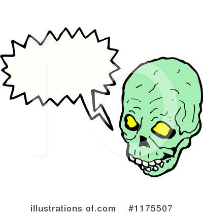 Royalty-Free (RF) Skull Clipart Illustration by lineartestpilot - Stock Sample #1175507
