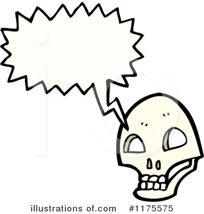 Royalty-Free (RF) Skull Clipart Illustration by lineartestpilot - Stock Sample #1175575