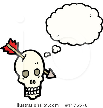 Royalty-Free (RF) Skull Clipart Illustration by lineartestpilot - Stock Sample #1175578