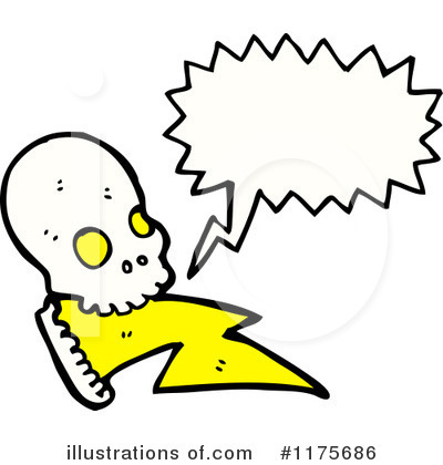 Royalty-Free (RF) Skull Clipart Illustration by lineartestpilot - Stock Sample #1175686