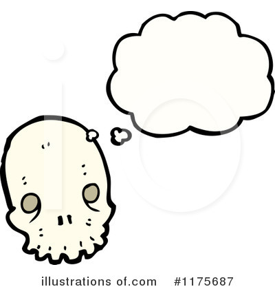 Royalty-Free (RF) Skull Clipart Illustration by lineartestpilot - Stock Sample #1175687