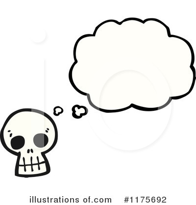 Royalty-Free (RF) Skull Clipart Illustration by lineartestpilot - Stock Sample #1175692